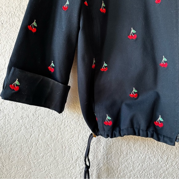 St John Sport Collection by Marie Gray Cherry Zip Jacket - Picture 2 of 8